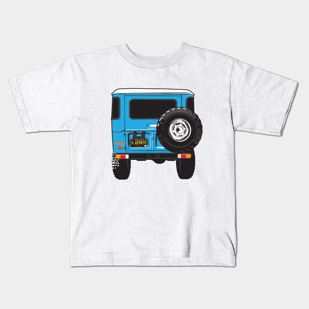Landcruiser Backside Kids T-Shirt by Bulloch Speed Shop